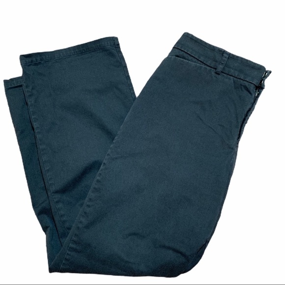 DOCKERS Metro Pant 10 SHORT Women's Navy Blue Flat Front Chino Casual Pants - Picture 1 of 5